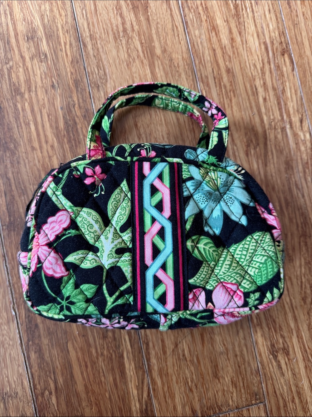 Vera Bradley Quilted Floral Cosmetic Case Botanica